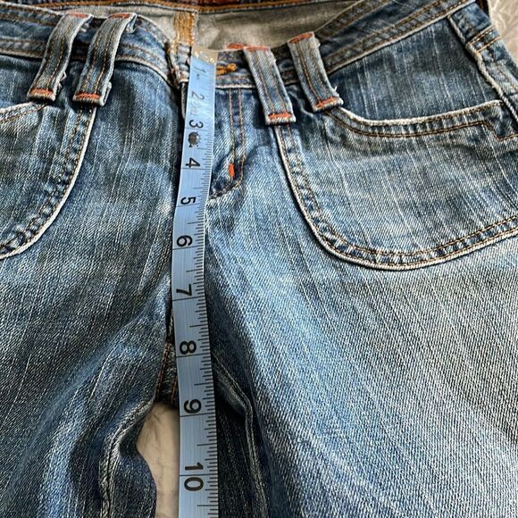 Hint Jeans Vintage Wide Leg Cropped Flare Denim Medium Wash Size 3 - Picture 14 of 14